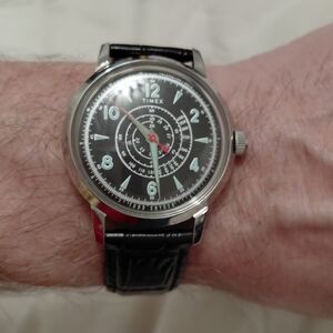 Timex x Todd Snyder Beekman Watch, Black with Indiglo